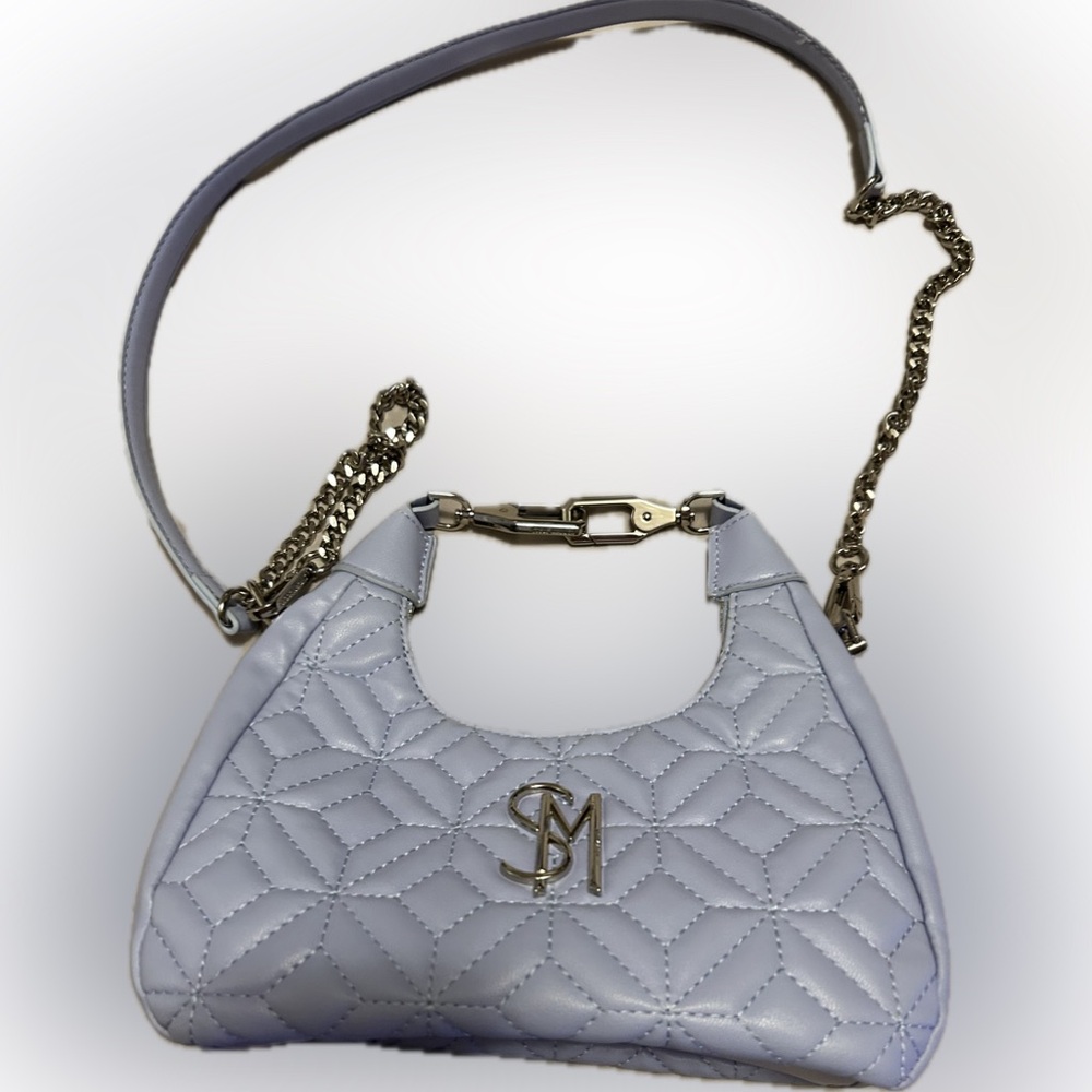 Light Blue Quilted Steve Madden Bag - Picture 1 of 6